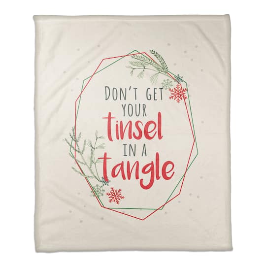 Tinsel Tangle 50x60 Coral Fleece Blanket